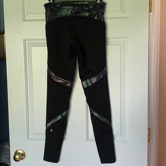Champion black leggings with iridescent details - Picture 5 of 5